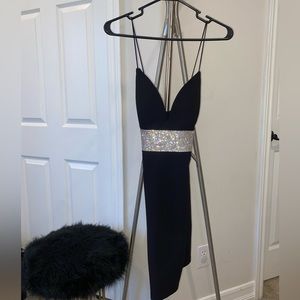 Black Diamond rhinestone dress